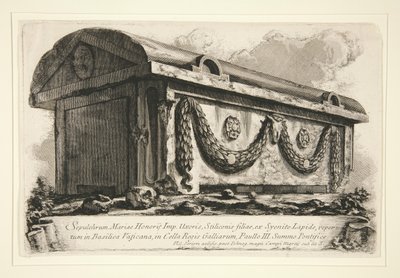 Graf van Maria, vrouw van keizer Honorius door Giovanni Battista Piranesi