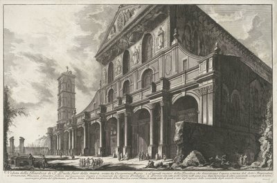 Sint-Paulus buiten de Muren te Rome (Gezichten op Rome) door Giovanni Battista Piranesi