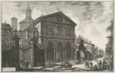 Sint-Sebastiaan buiten de Muren te Rome door Giovanni Battista Piranesi