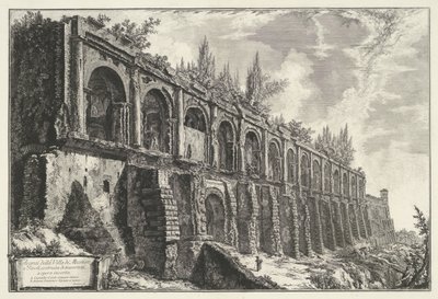 Tempel van Hercules Victor te Tivoli door Giovanni Battista Piranesi