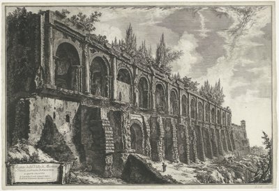 Tempel van Hercules Victor te Tivoli (Gezichten op Rome) door Giovanni Battista Piranesi