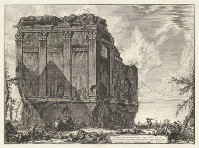 Tempel van Salus bij Rome door Giovanni Battista Piranesi