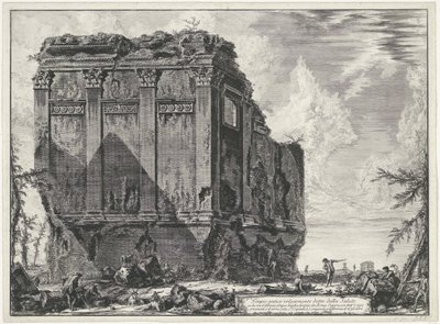 Tempel van Salus bij Rome door Giovanni Battista Piranesi