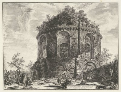 Tempio della Tosse bij Tivoli door Giovanni Battista Piranesi