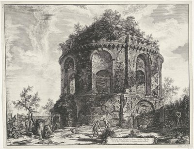 Tempio della Tosse bij Tivoli door Giovanni Battista Piranesi
