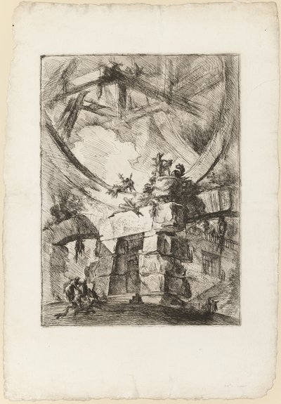 De Carceri, plaat 9 door Giovanni Battista Piranesi