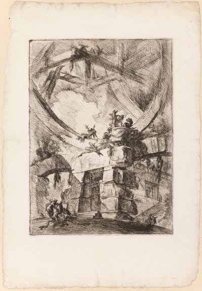 De Carceri, plaat 9 door Giovanni Battista Piranesi