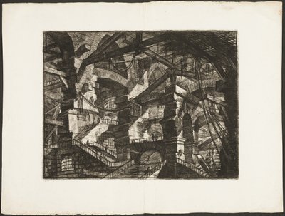 De Gotische Boog, plaat 14 uit Imaginaire Gevangenissen door Giovanni Battista Piranesi