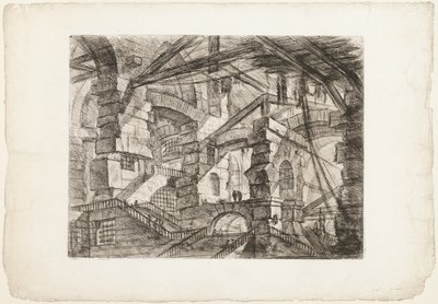 De Gotische Boog, plaat 14 uit Imaginaire Gevangenissen door Giovanni Battista Piranesi