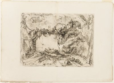 De monumentale tablet door Giovanni Battista Piranesi
