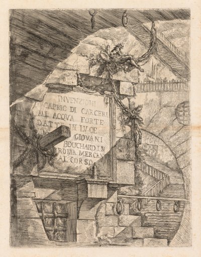 De Gevangenissen, 1745-1750 door Giovanni Battista Piranesi