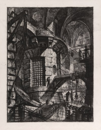 De ronde toren, plaat 3 uit Carceri d