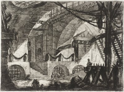 De zaagbok door Giovanni Battista Piranesi
