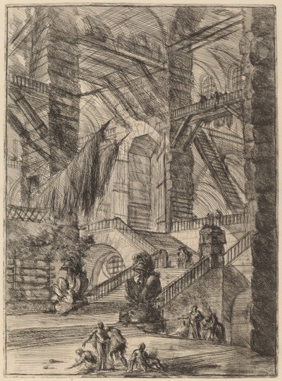 De Trap met Trofeeën door Giovanni Battista Piranesi