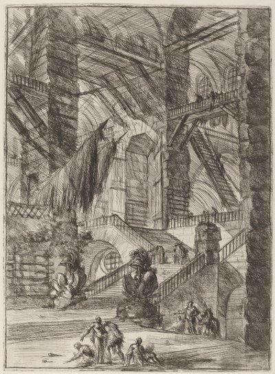 De Trap met Trofeeën door Giovanni Battista Piranesi