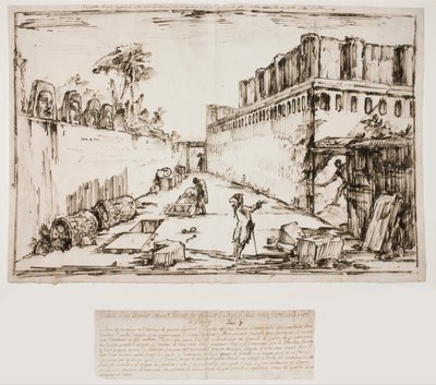 Het graf van de Istacidi, Pompeii door Giovanni-Battista Piranesi