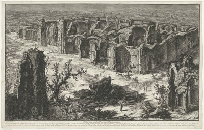 Thermen van Caracalla te Rome door Giovanni Battista Piranesi