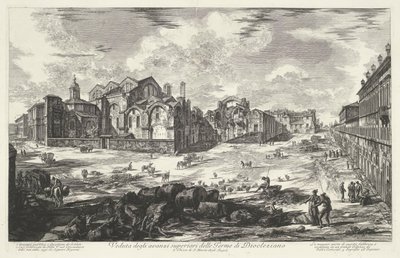 Thermen van Diocletianus te Rome door Giovanni Battista Piranesi