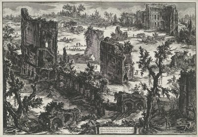 Thermen van Trajanus te Rome (Gezichten op Rome) door Giovanni Battista Piranesi