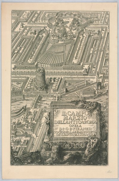 Titelpagina, "Il Campo Marzio dell