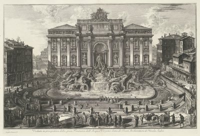 Trevifontein te Rome door Giovanni Battista Piranesi