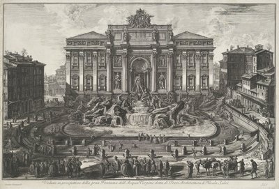 Trevifontein te Rome door Giovanni Battista Piranesi