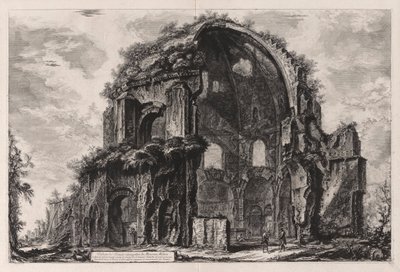 Veduta del Tempio ottangolare di Minerva Medica (Uitzicht op de achthoekige tempel van Minerva Medica [nu beschouwd als een nymphaeum in de Horti Liciniani of tuinen van Licinius]), uit Vedute di Roma (Uitzichten van Rome) door Giovanni Battista Piranesi