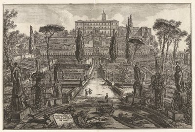 Veduta della Villa Estnse in Tivoli (Uitzicht op de Villa d