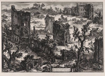 Veduta delle Terme di Tito (Uitzicht op de Baden van Titus), uit Vedute di Roma (Gezichten van Rome) door Giovanni Battista Piranesi