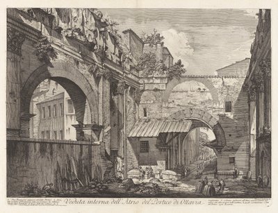 Veduta interna dell door Giovanni Battista Piranesi