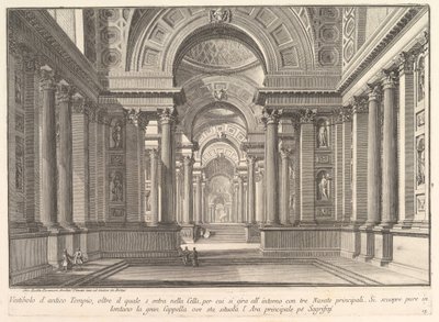 Voorhal van een oud tempel... Vestibolo d