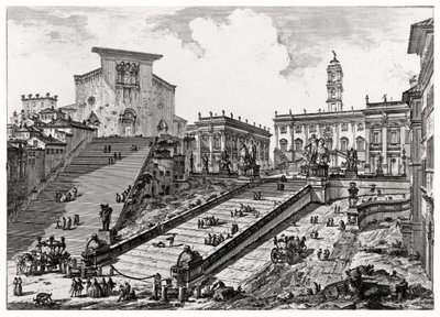 Uitzicht op de Capitolijnse heuvel, uit de 