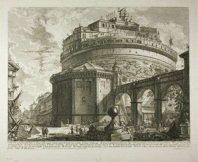 Uitzicht op het Mausoleum van Keizer Hadrianus (nu Castel Sant