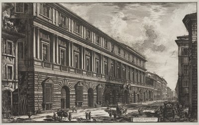 Uitzicht op het Palazzo Stopani ontworpen door Raphael van Urbino door Giovanni Battista Piranesi