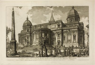Achteringang van de Basiliek van S. Maria Maggiore, uit Zichten van Rome door Giovanni Battista Piranesi
