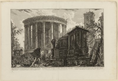 Uitzicht op de Tempel van de Sibylle in Tivoli, uit Uitzichten van Rome door Giovanni Battista Piranesi