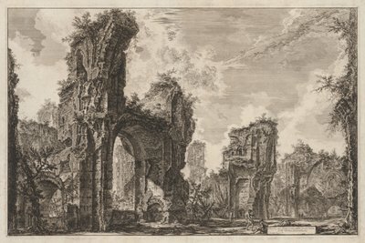 Gezichten van Rome: Rovine del Sisto o sia della gran sala delle Terme Antoniniane door Giovanni Battista Piranesi