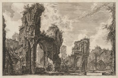Gezichten van Rome: Rovine del Sisto o sia della gran sala delle Terme Antoniniane, 1765 door Giovanni Battista Piranesi