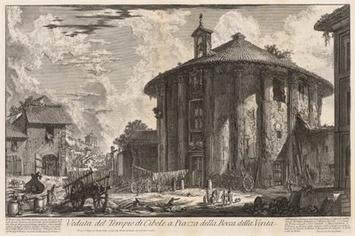 Zichten van Rome: Tempel van Cybele door Giovanni Battista Piranesi