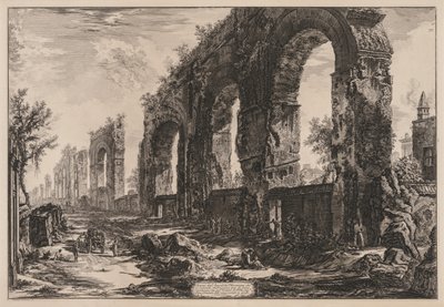 Zichten op Rome: Het aquaduct van Nero, 1775 door Giovanni Battista Piranesi