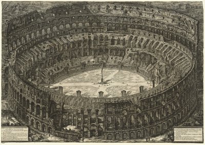 Gezichten van Rome: Het Colosseum door Giovanni Battista Piranesi