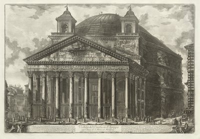 Gezichten van Rome: Het Pantheon door Giovanni Battista Piranesi