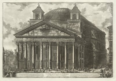 Gezichten van Rome: Het Pantheon door Giovanni Battista Piranesi