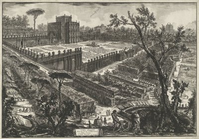Villa Doria Pamphili te Rome door Giovanni Battista Piranesi