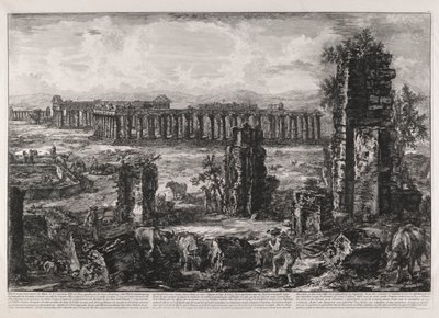 Vu? de ce qui reste encore des Murs A. de l door Giovanni Battista Piranesi