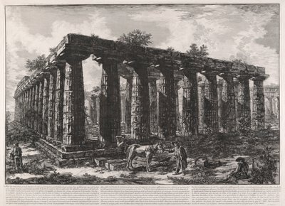 Uitzicht op de overblijfselen van door Giovanni Battista Piranesi