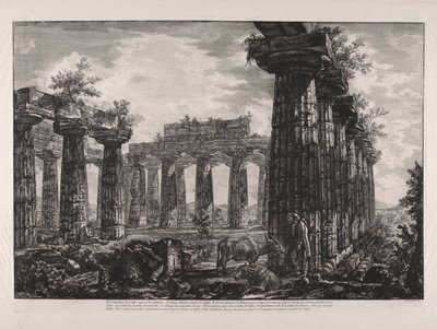Interieurzicht van het zogenaamde College des Anfictions, uit Verschillende Zichten van door Giovanni Battista Piranesi