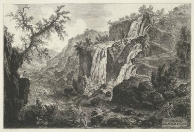 Watervallen te Tivoli door Giovanni Battista Piranesi