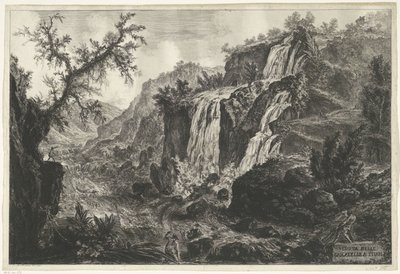 Watervallen te Tivoli door Giovanni Battista Piranesi