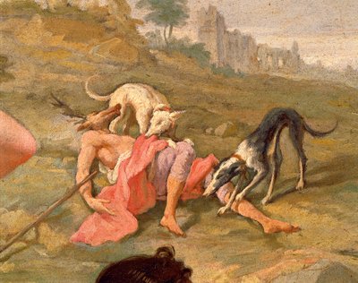 Diana en Actaeon door Giovanni Battista Pittoni
